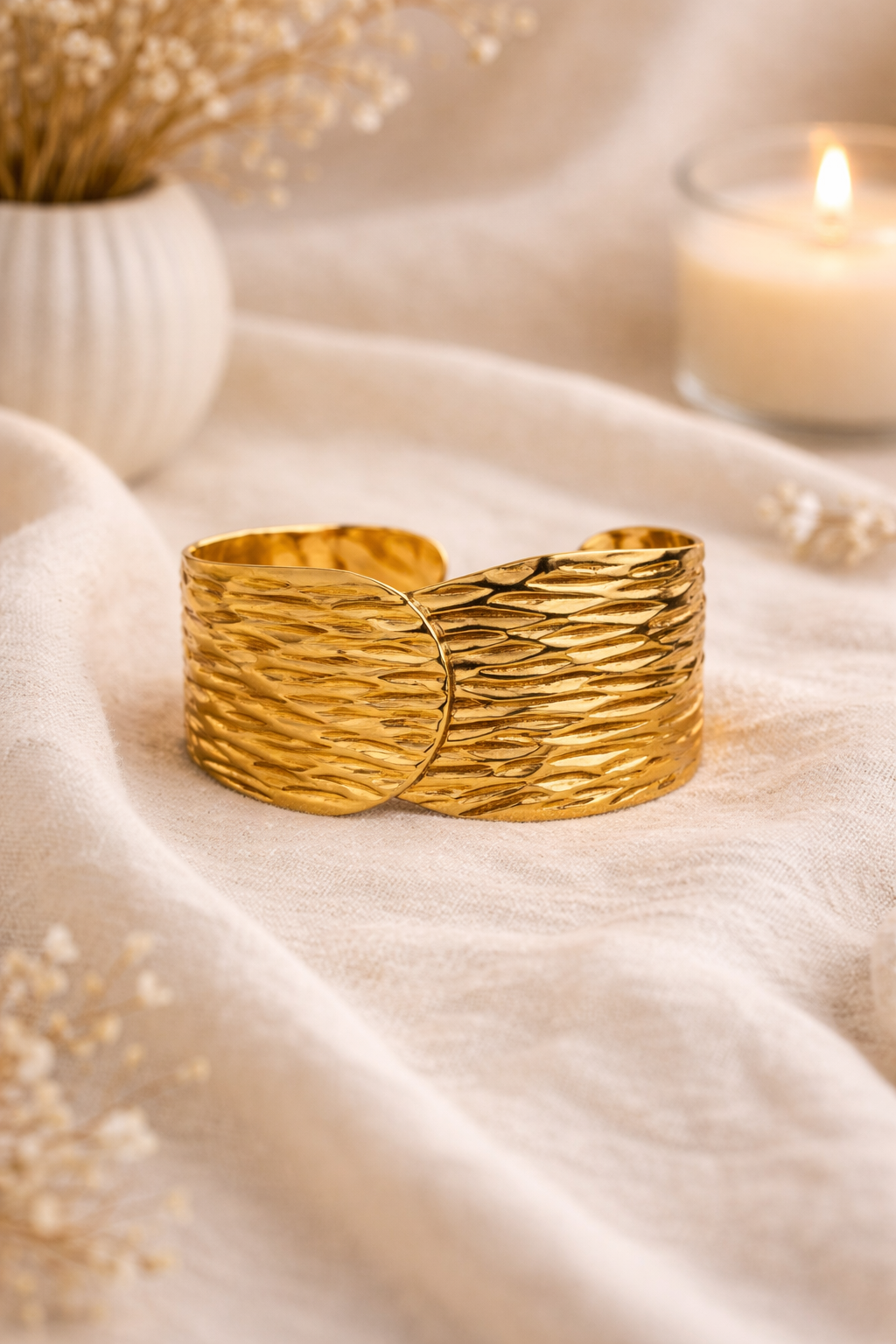 Textured Cuff Bracelet