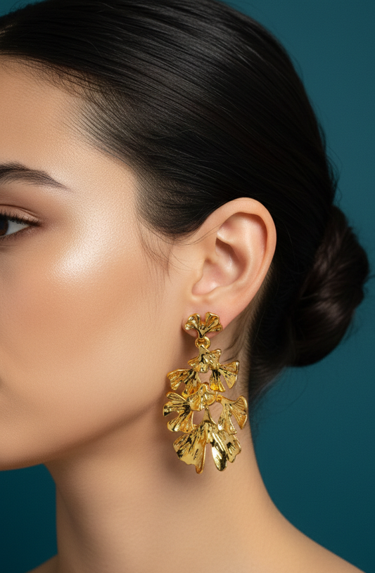 Golden Ginkgo Dangles
